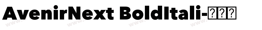 AvenirNext BoldItali字体转换